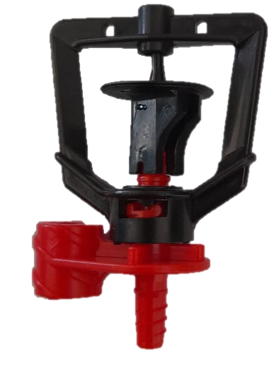 MICROASPERSOR RONDO RIVULIS ROJO 102 LPH TIPO SIERRA (ROSCAR) SIN DELIMITADOR DE ALCANCE