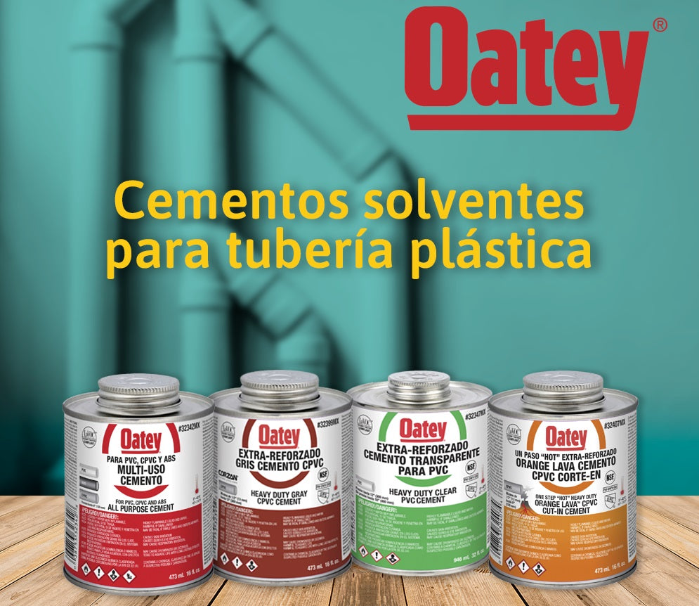 CEMENTO (PEGAMENTO) REFORZADO TRANSPARANTE ETIQUETA VERDE PARA PVC 1/2 LT (473 mL) AOTEY AMANCO